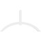 Ekena Millwork Archdale Architectural Grade PVC Gable Bracket, 108"W x 58 1/2"H x 4"D x 6"F, 13/12 Pitch GBP108X59X0406ARC00 - alternate 2